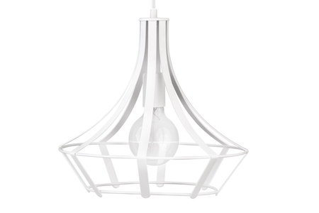 Lampa wisząca loftowa biała Sigma Lighting POLA L (fi35cm) 30918