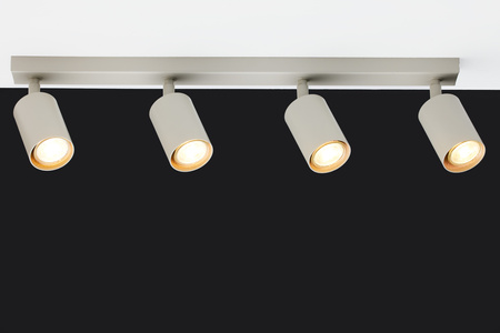 Reflektory sufitowe led szary beż Sigma Lighting ZOOM 4 41516