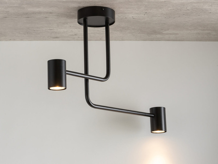 Lampa sufitowa nowoczesna czarna Sigma Lighting LUIS 2 33418