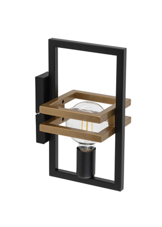 Kinkiet loftowy metalowy czarno-złoty Sigma Lighting - MERCI 32410