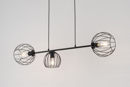 Lampa wisząca druciana czarna Sigma Lighting MADAM 3 32370