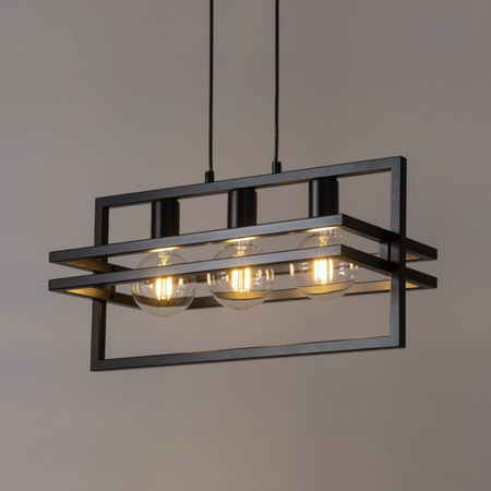 Lampa wisząca industrialna czarna Sigma Lighting - MERCI 3 32394