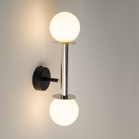 Kinkiet DAISY 2 Sigma Lighting srebrno-biały 40768