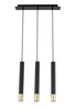 Lampa wisząca tuby sople czarno-złota Sigma Lighting SOPEL GRAND 3 33395