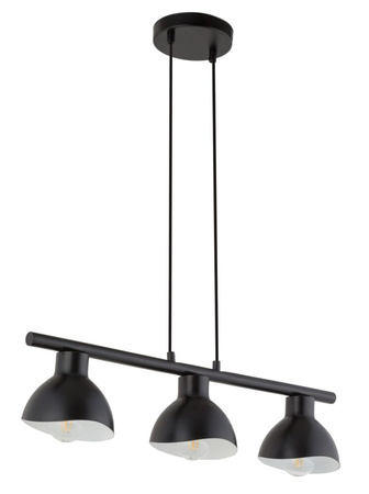 Lampa wisząca metalowa loftowa czarno-biała Sigma Lighting - FLOP 3 32421