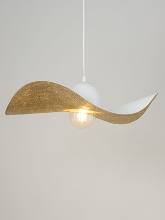 Lampa wisząca kapelusz biało-złota Sigma Lighting KAPELLO M FI55 32345