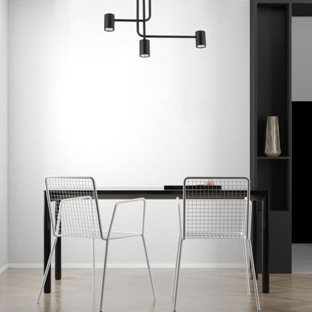 Lampa sufitowa nowoczesna czarna Sigma Lighting LUIS 3 33420