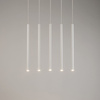 Lampa wisząca rurki sople biała Sigma Lighting SOPEL 5 PROSTY 33616