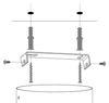 Plafon szklane kule złoty beż Sigma Lighting ANDY 3 33338