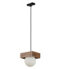 Lampa wisząca w stylu boho z mlecznym kloszem Sigma Lighting - BLOOM 1 33663