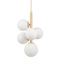 Lampa wisząca kule Sigma Lighting - PERLA 5 złoty beż 33607