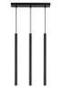 Lampa wisząca rurki sople czarna Sigma Lighting SOPEL 3 PROSTY 33401