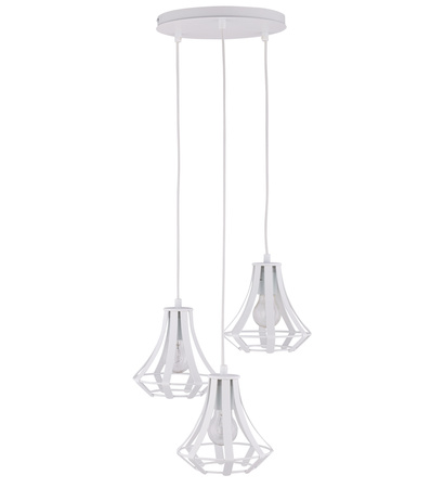 Lampa wisząca loftowa biała Sigma Lighting POLA 3 koło 31834