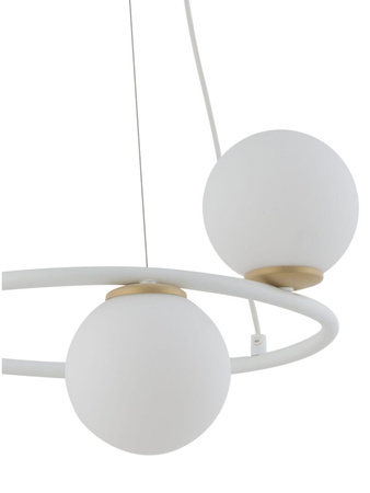 Lampa wisząca kule ring biała Sigma Lighting GAMA KOŁO 3 33384