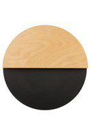 Kinkiet LUNA M czarny/dąb 40865