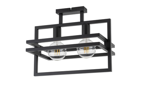 Plafon loftowy metalowy czarny Sigma Lighting - MERCI 2 32403