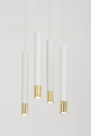 Lampa wisząca tuby sople biało-złota Sigma Lighting SOPEL GRAND 4 33389