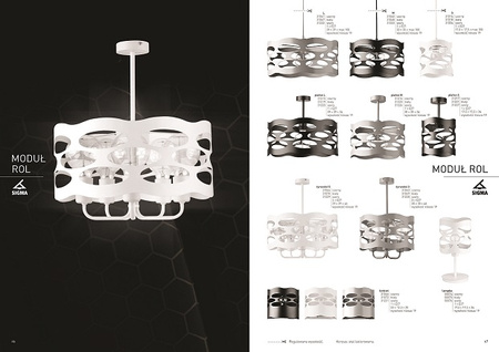 Kinkiet ścienny biały Sigma Lighting MODUŁ ROL 31072
