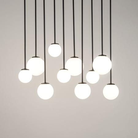 Plafon żyrandol kulki biały Sigma Lighting - TULIA 10 długi 33491