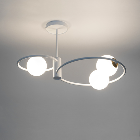 Lampa sufitowa okręgi kule biała Sigma Lighting - AQUA 3 33466