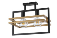 Plafon loftowy metalowy czarno-złoty Sigma Lighting - MERCI 2 32401