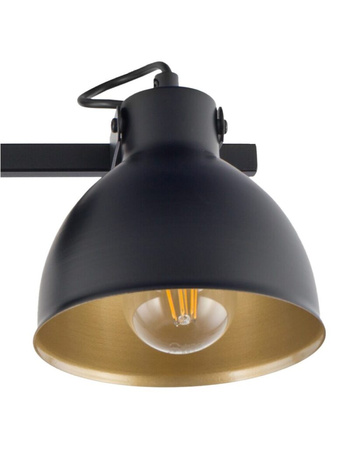 Lampa sufitowa loftowa czarno-złota Sigma Lighting MARS 3 32270