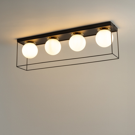 Plafon AROMA 4 klatka czarno - złota SIGMA LIGHTING 40713