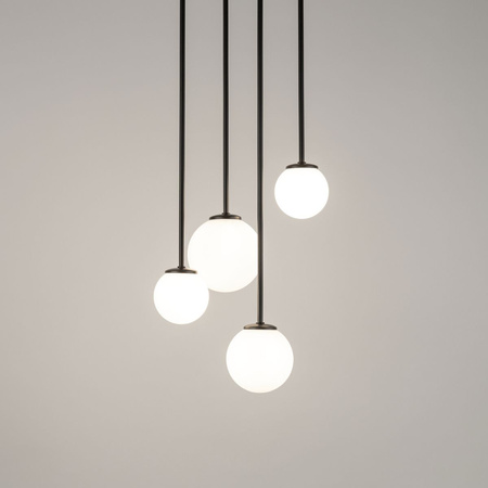 Plafon żyrandol kulki biały Sigma Lighting - TULIA 4 długi 33503