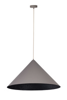 Lampa wisząca Vesuvio taupe/czarny M 3xE27 41063
