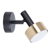 STAMP kinkiet czarny/złoty szczotkowany 41248