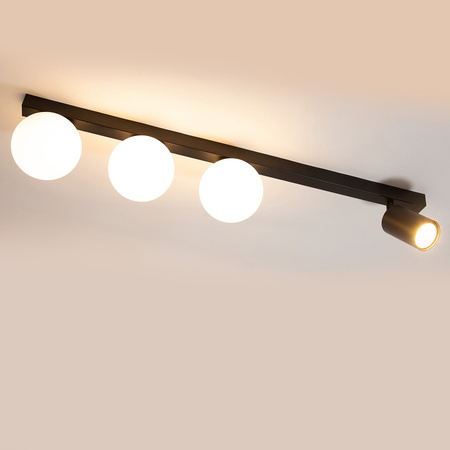 TAVIRA plafon czarny 3+1 41261