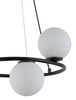 Lampa wisząca kule ring czarna Sigma Lighting GAMA KOŁO 3 33382