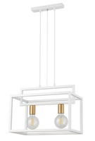 Lampa wisząca loft metalowa biało-złota Sigma Lighting VIGO 2 32440