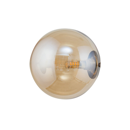 Klosz kulka bursztynowy 10cm (xs) szklany G9 nakręcany