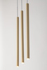 Lampa wisząca rurki sople złoty mat Sigma Lighting SOPEL 3 PROSTY 33403