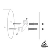 Kinkiet minimalistyczny srebrny Sigma Lighting Sopel 33214