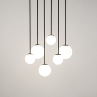 Plafon żyrandol kulki szary Sigma Lighting - TULIA 6 długi 33499