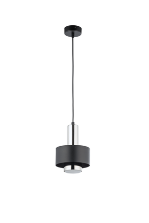 Lampa wisząca metalowa czarno - srebrna Sigma Lighting RIF LUX 1 S 40714
