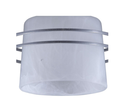 Klosz alabaster biały E27 szklany