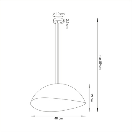 Lampa wisząca z żywicy biało-złota Sigma Lighting Solaris M 40615