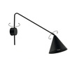 GALAXY 1 kinkiet czarny 40935 ruchome ramię 180 stopni ruchomy klosz