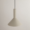Lampa wisząca VITRUM stożek szary beż 40806