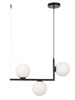 Lampa wisząca mleczne kulki czarna Sigma Lighting ANDY 3 33609