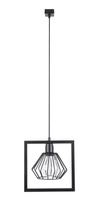 Lampa wisząca klosz diament czarna Sigma Lighting SAGA 1 31614