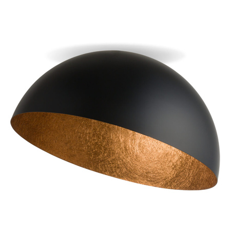 Plafon kopuła czarno-miedziany Sigma Lighting SFERA 90 32467
