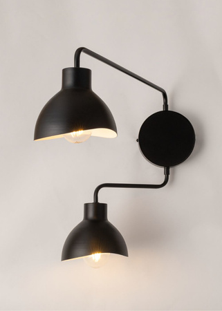 Kinkiet podwójny czarno-biały Sigma Lighting - HOLI 2 32490