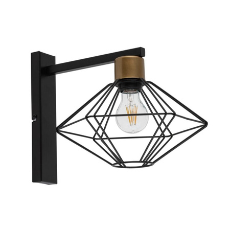 Kinkiet diament druciany czarno-złoty Sigma Lighting - VARIO 40562