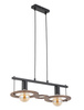 Lampa wisząca boho czarno-brązowa Sigma Lighting COFFEE 2 zwis 32484