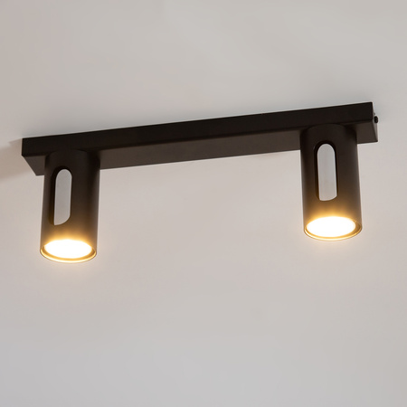 FLOW 2 plafon czarny/srebrny 41209	