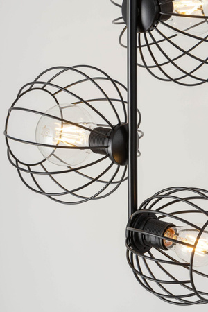 Lampa sufitowa druciana czarna Sigma Lighting CHERRY 3 32363